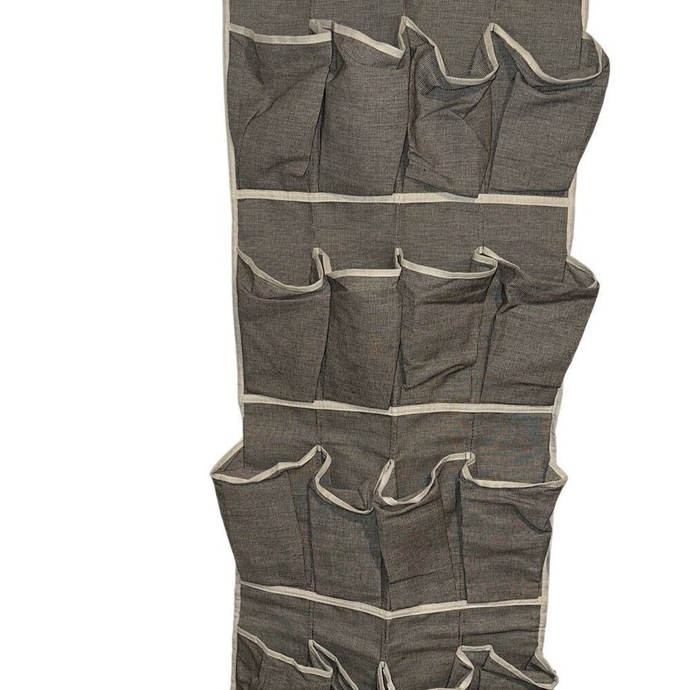 *New* Sonoma Goods For Life Gray Black White Multi-pocket Hanging Organizer 17"x